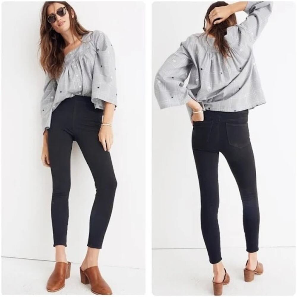 Madewell Black pull-on jeans 27